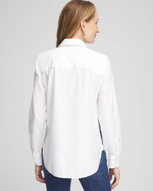 No Iron Floral Scrolls Shirt - image 3